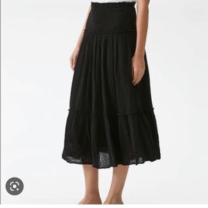 Michael Stars Double Gauze Midi Skirt